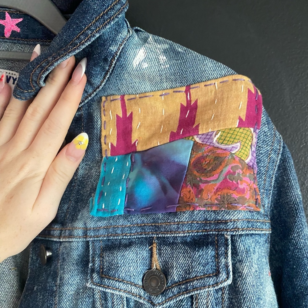 Unique, Custom Designed Jean Jacket - image 2